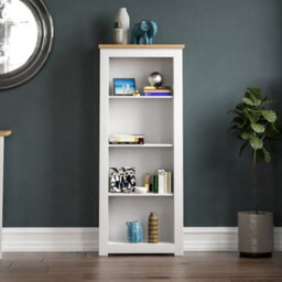 Lassic Vida Designs Arlington White 4 Tier Bookcase Freestanding Shelving Unit (H)1400mm (W)600mm (D)240mm - thumbnail 6