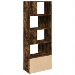Berkfield Bookcase Smoked Oak 70X36X189 Cm Engineered Wood - thumbnail 5