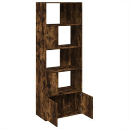 Berkfield Bookcase Smoked Oak 70X36X189 Cm Engineered Wood - thumbnail 6