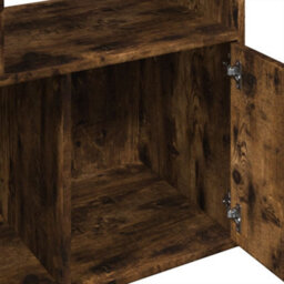 Berkfield Bookcase Smoked Oak 70X36X189 Cm Engineered Wood - thumbnail 7