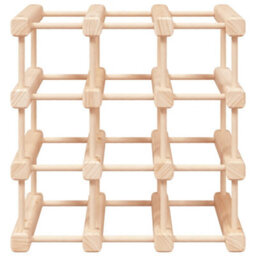 Walplus Wine Rack For 12 Bottles 36X23X36 Cm Solid Wood Pine - thumbnail 3