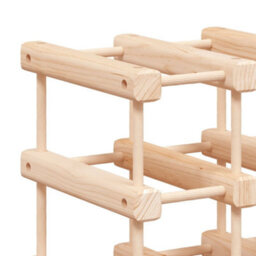Walplus Wine Rack For 12 Bottles 36X23X36 Cm Solid Wood Pine - thumbnail 6