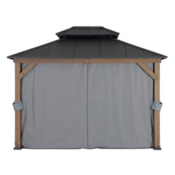 Sunjoy Curtain For Cedar Wooden Gazebo - 300Cm X 360Cm, Suitable For A102032602 - thumbnail 2