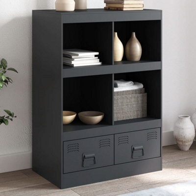Berkfield Highboard Anthracite 67X39X95 Cm Steel - image 1