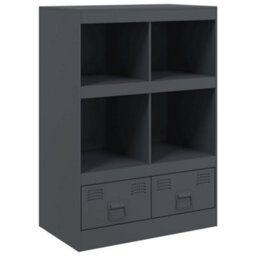Berkfield Highboard Anthracite 67X39X95 Cm Steel - thumbnail 2