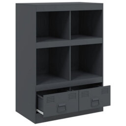 Berkfield Highboard Anthracite 67X39X95 Cm Steel - thumbnail 7