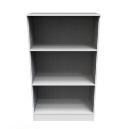Trent Bookcase In White Gloss (Ready Assembled)