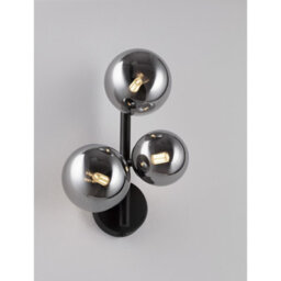 Luminosa Lighting Luminosa Odillia Globe Wall Lights Smokey, Matt Black Led G9 3X5W - thumbnail 2
