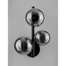 Luminosa Lighting Luminosa Odillia Globe Wall Lights Smokey, Matt Black Led G9 3X5W - thumbnail 3