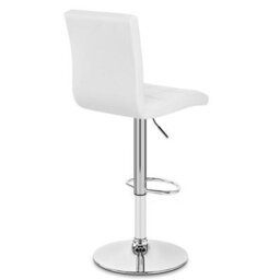 Atlantic Criss Cross Bar Stool White Chrome Legs - thumbnail 4