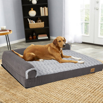 Bingopaw 2Xl 135Cm Deluxe Plush Orthopedic Dog Bed Bolstered Dog Sleeping Sofa Bed Waterproof - image 1