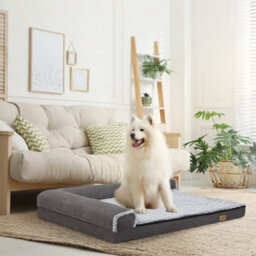 Bingopaw 2Xl 135Cm Deluxe Plush Orthopedic Dog Bed Bolstered Dog Sleeping Sofa Bed Waterproof - thumbnail 7