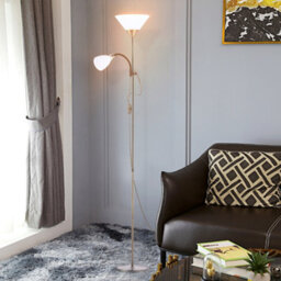 Darphe 175Cm Bronze Mother & Child Floor Lamp - Dual E27/e14 Sockets With Individual Switches - thumbnail 2