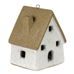 Alora Ceramic Large Town Cottage With Led Lights Illuminated Village Piece - thumbnail 2