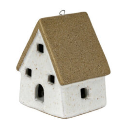 Alora Ceramic Large Town Cottage With Led Lights Illuminated Village Piece - thumbnail 1