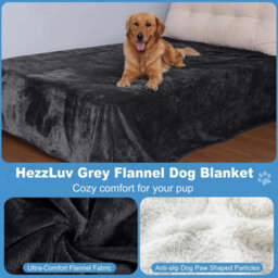 Ameha Thick Reversible Black Sherpa Fleece Blanket Double 150X200Cm Soft Warm Plush Throw For Bed Sofa Travel And Pets - thumbnail 3