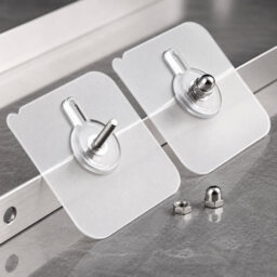 Volunx Self Adhesive Wall Hooks Screw No Drill Strong Sticky Hooks Bathroom Kitchen Home 5-20 - thumbnail 4