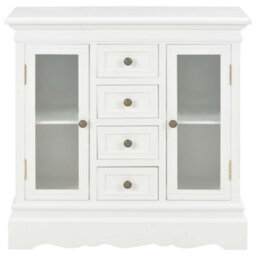 Vidaxl Sideboard White 70X28X70 Cm Solid Pine Wood - thumbnail 2
