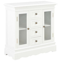 Vidaxl Sideboard White 70X28X70 Cm Solid Pine Wood - thumbnail 1
