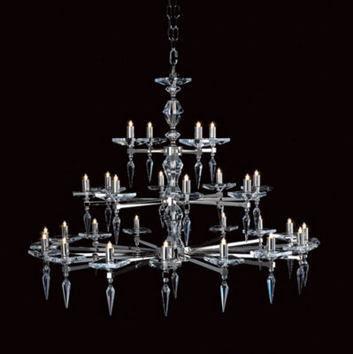Luminosa Lighting Luminosa Sorrento Optic Glass 28 Arm Chandelier