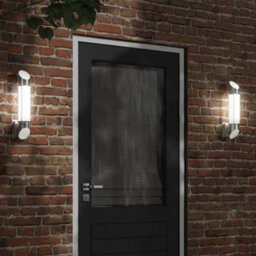 Walplus Outdoor Wall Light Silver Stainless Steel - thumbnail 1