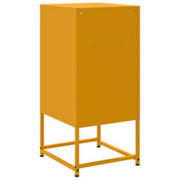 Berkfield Bedside Cabinets 2 Pcs Mustard Yellow 36X39X78 Cm Steel - thumbnail 8