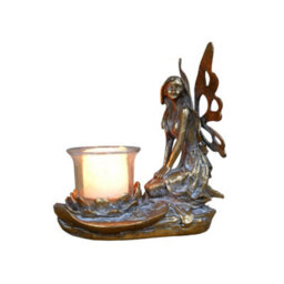 Gifts Direct 2 U Bronze Fairy Tealight Candle Holder