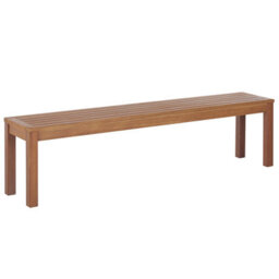 Beliani Garden Bench With Cushion Monsano 170 Cm Eucalyptus Wood Blue - thumbnail 5