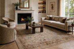 RugsX Carpet Wool Nain Ornament, Frame, 1631/51655 Grey Brown  80X150 Cm - thumbnail 1