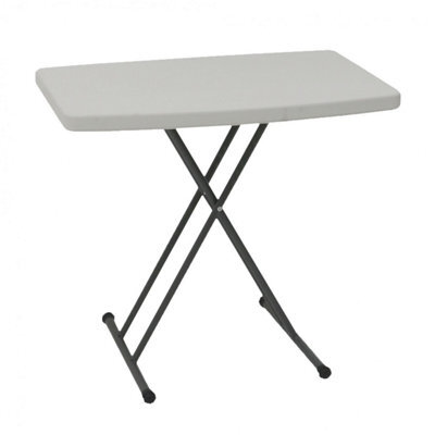Oypla 2.5Ft 76Cm Folding Heavy Duty Outdoor Trestle Party Garden Table - image 1