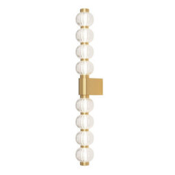 Luminosa Lighting Luminosa Amulet Modern Wall Lamp Gold 3000K 800Lm Glass Shade - thumbnail 1