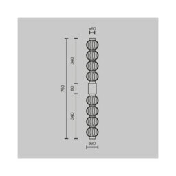 Luminosa Lighting Luminosa Amulet Modern Wall Lamp Gold 3000K 800Lm Glass Shade - thumbnail 2