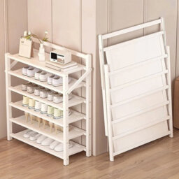 6 Tier Space Saving Shoe Rack Rack Cabinet Organiser For Entrance Hall Shoes - thumbnail 1