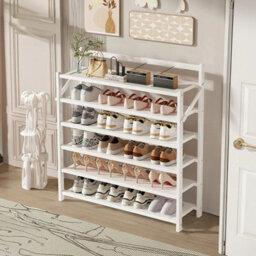 6 Tier Space Saving Shoe Rack Rack Cabinet Organiser For Entrance Hall Shoes - thumbnail 3