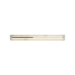Luminosa Lighting Luminosa Albatre Modern 80Cm Integrated Led Wall Lamp Brass 3000K 300Lm White Shade - thumbnail 1