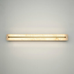 Luminosa Lighting Luminosa Albatre Modern 80Cm Integrated Led Wall Lamp Brass 3000K 300Lm White Shade - thumbnail 4