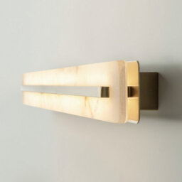 Luminosa Lighting Luminosa Albatre Modern 80Cm Integrated Led Wall Lamp Brass 3000K 300Lm White Shade - thumbnail 5