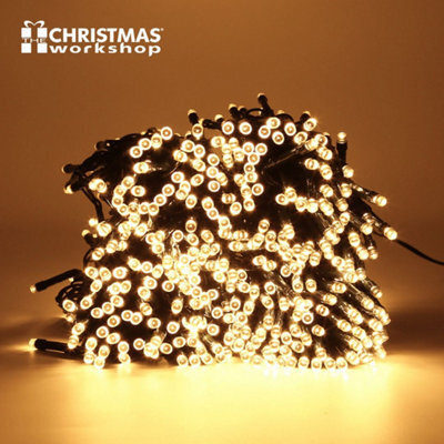 The Christmas Workshop 78170 600 Led Battery Operated Warm White Christmas Lights - image 1