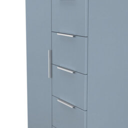 Dover 1 Door 5 Drawer Childrens Wardrobe (Ready Assembled) In Denim Blue - thumbnail 5