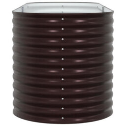Berkfield Modern Garden Raised Bed Brown 240 X 80 X 81 Cm Steel - thumbnail 7