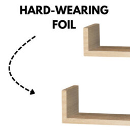 "Core Products Hudson Set Of 3 Floating ""u"" Shape Wall Shelf Kit - Oak" - thumbnail 3