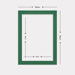 Ak Frames 70X50Cm Emerald Picture Mounts To Fit 60X40Cm Aperture Size - Mount Board Only (No Frame Included) - thumbnail 3