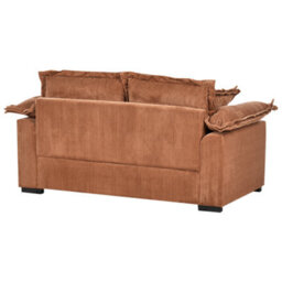 Beliani Sofa 2 Seater Tirro Corduroy Brown - thumbnail 6