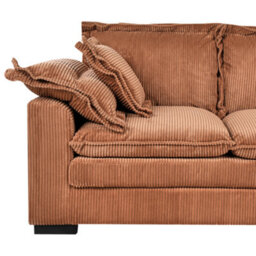 Beliani Sofa 2 Seater Tirro Corduroy Brown - thumbnail 7