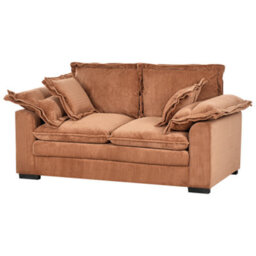 Beliani Sofa 2 Seater Tirro Corduroy Brown - thumbnail 5