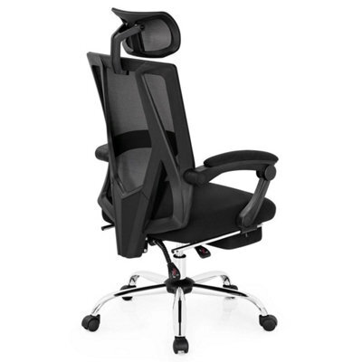 Executive Office Chair High Back Reclining Chair Retractable Footrest - image 1