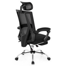 Executive Office Chair High Back Reclining Chair Retractable Footrest - thumbnail 1