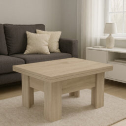 Modern Coffee Table Eryk Extendable 100 To 200 Cm Abs Veneer Sonoma Oak - thumbnail 1