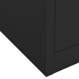 Walplus Office Cabinet Anthracite 90X40X102 Cm Steel - thumbnail 9