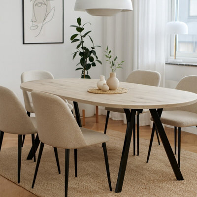 Leon Transformable Round Dining Table 90/180 Cm Artisan Finish  Modern Space Saver Fast Delivery - image 1